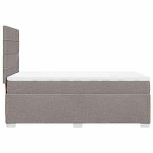 Box spring postel s matrací taupe 100 x 200 cm textil - obrázek 11