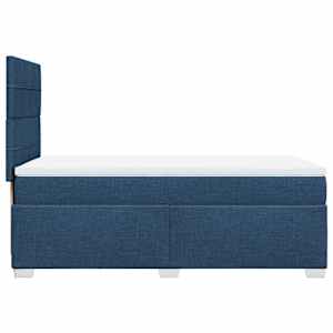 Box spring postel s matrací modrá 100 x 200 cm textil - obrázek 11