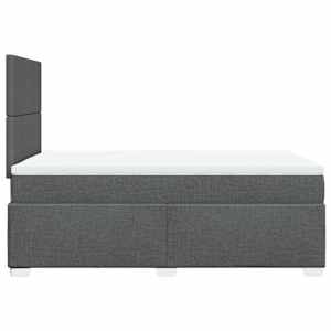 Box spring postel s matrací tmavě šedá 120x190 cm textil - obrázek 11