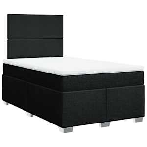 Box spring postel s matrací černá 120x190 cm textil - obrázek 3