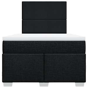Box spring postel s matrací černá 120x190 cm textil - obrázek 6