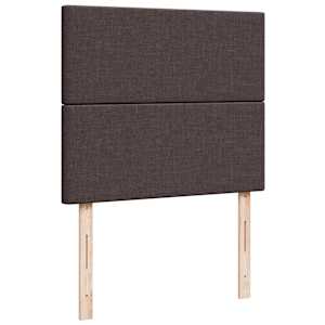 Box spring postel s matrací tmavě hnědá 120x190 cm textil - obrázek 7