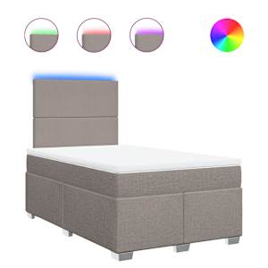Box spring postel s matrací taupe 120x190 cm textil - obrázek 2