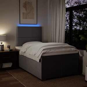 Box spring postel s matrací taupe 120x190 cm textil - obrázek 5