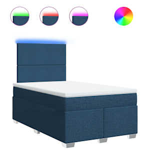 Box spring postel s matrací černá 120x190 cm textil - obrázek 2