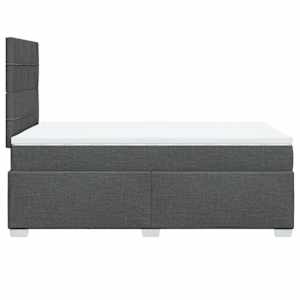 Box spring postel s matrací tmavě šedá 120x190 cm textil - obrázek 11