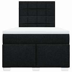Box spring postel s matrací černá 120x190 cm textil - obrázek 6