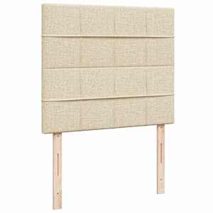 Box spring postel s matrací krémová 120x190 cm textil - obrázek 7