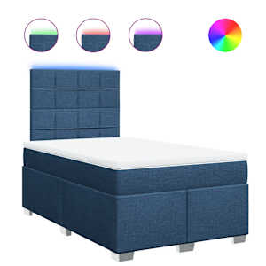 Box spring postel s matrací černá 120x190 cm textil - obrázek 2