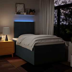 Box spring postel s matrací černá 120x190 cm textil - obrázek 5