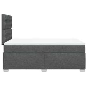 Box spring postel s matrací tmavě šedá 120x190 cm textil - obrázek 11