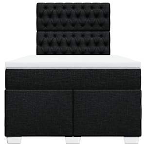 Box spring postel s matrací černá 120x190 cm textil - obrázek 6