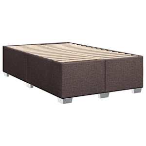 Box spring postel s matrací tmavě hnědá 120x190 cm textil - obrázek 8