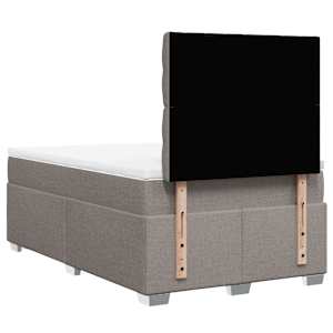 Box spring postel s matrací taupe 120x190 cm textil - obrázek 12