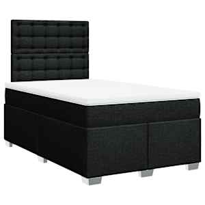 Box spring postel s matrací černá 120x190 cm textil - obrázek 3