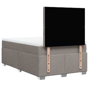 Box spring postel s matrací taupe 120x190 cm textil - obrázek 12