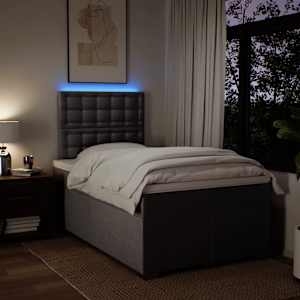 Box spring postel s matrací taupe 120x190 cm textil - obrázek 5
