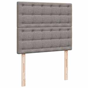 Box spring postel s matrací taupe 120x190 cm textil - obrázek 7