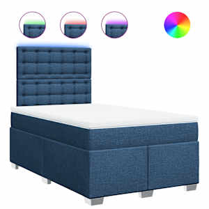 Box spring postel s matrací černá 120x190 cm textil - obrázek 2