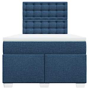Box spring postel s matrací černá 120x190 cm textil - obrázek 6