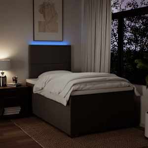 Box spring postel s matrací světle šedá 120 x 200 cm textil - obrázek 5