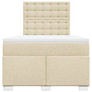 Box spring postel s matrací krémová 120x200 cm textil - obrázek 6