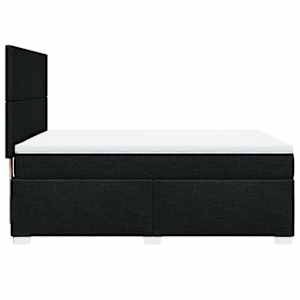 Box spring postel s matrací černá 140 x 190 cm textil - obrázek 11