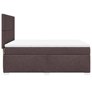 Box spring postel s matrací tmavě hnědá 140x190 cm textil - obrázek 11