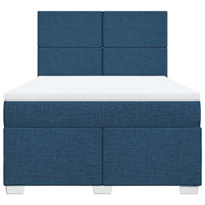 Box spring postel s matrací modrá 140x190 cm textil - obrázek 6
