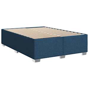 Box spring postel s matrací modrá 140x190 cm textil - obrázek 8