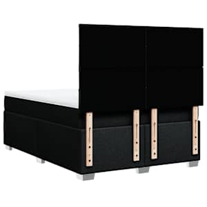 Box spring postel s matrací černá 140 x 190 cm textil - obrázek 12