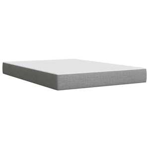 Box spring postel s matrací světle šedá 140 x 190 cm textil - obrázek 9
