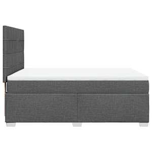 Box spring postel s matrací tmavě šedá 140x200 cm textil - obrázek 11