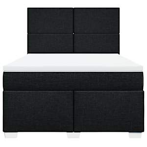 Box spring postel s matrací černá 160x200 cm textil - obrázek 6