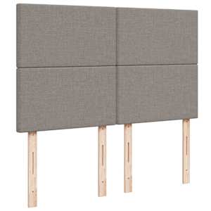 Box spring postel s matrací taupe 160x200 cm textil - obrázek 7