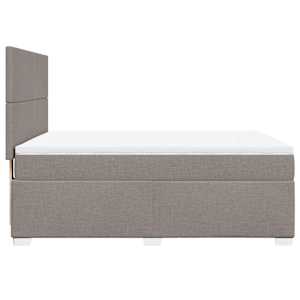 Box spring postel s matrací taupe 160x200 cm textil - obrázek 11