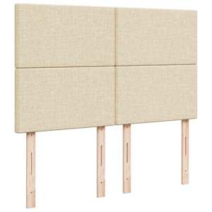 Box spring postel s matrací krémová 160x200 cm textil - obrázek 7