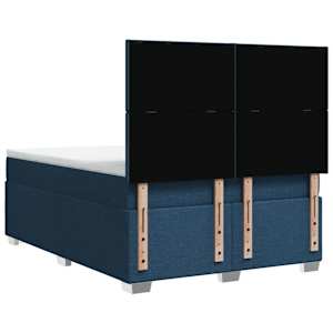 Box spring postel s matrací modrá 160x200 cm textil - obrázek 12