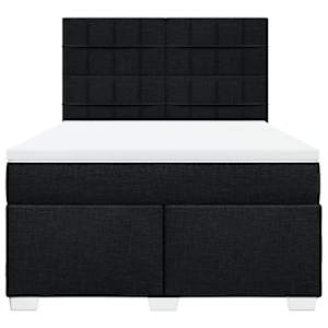 Box spring postel s matrací černá 160x200 cm textil - obrázek 6
