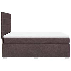 Box spring postel s matrací tmavě hnědá 160x200 cm textil - obrázek 11