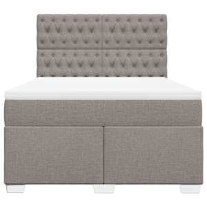 Box spring postel s matrací taupe 160x200 cm textil - obrázek 6
