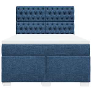 Box spring postel s matrací modrá 160x200 cm textil - obrázek 6
