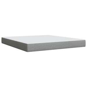 Box spring postel s matrací světle šedá 180 x 200 cm textil - obrázek 9