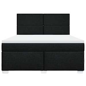 Box spring postel s matrací černá 180x200 cm textil - obrázek 6