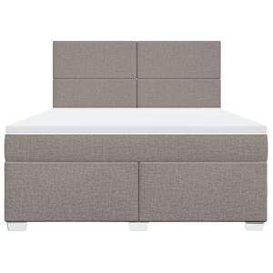 Box spring postel s matrací taupe 180x200 cm textil - obrázek 6