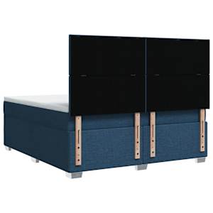 Box spring postel s matrací modrá 180x200 cm textil - obrázek 12