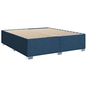 Box spring postel s matrací modrá 180x200 cm textil - obrázek 8