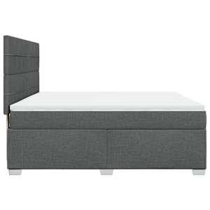 Box spring postel s matrací tmavě šedá 180x200 cm textil - obrázek 11