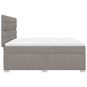 Box spring postel s matrací taupe 180x200 cm textil - obrázek 11