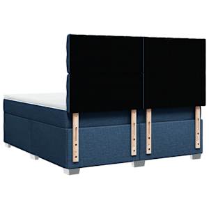 Box spring postel s matrací modrá 180x200 cm textil - obrázek 12